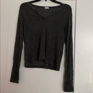 Dark Gray Long Sleeve Shirt
